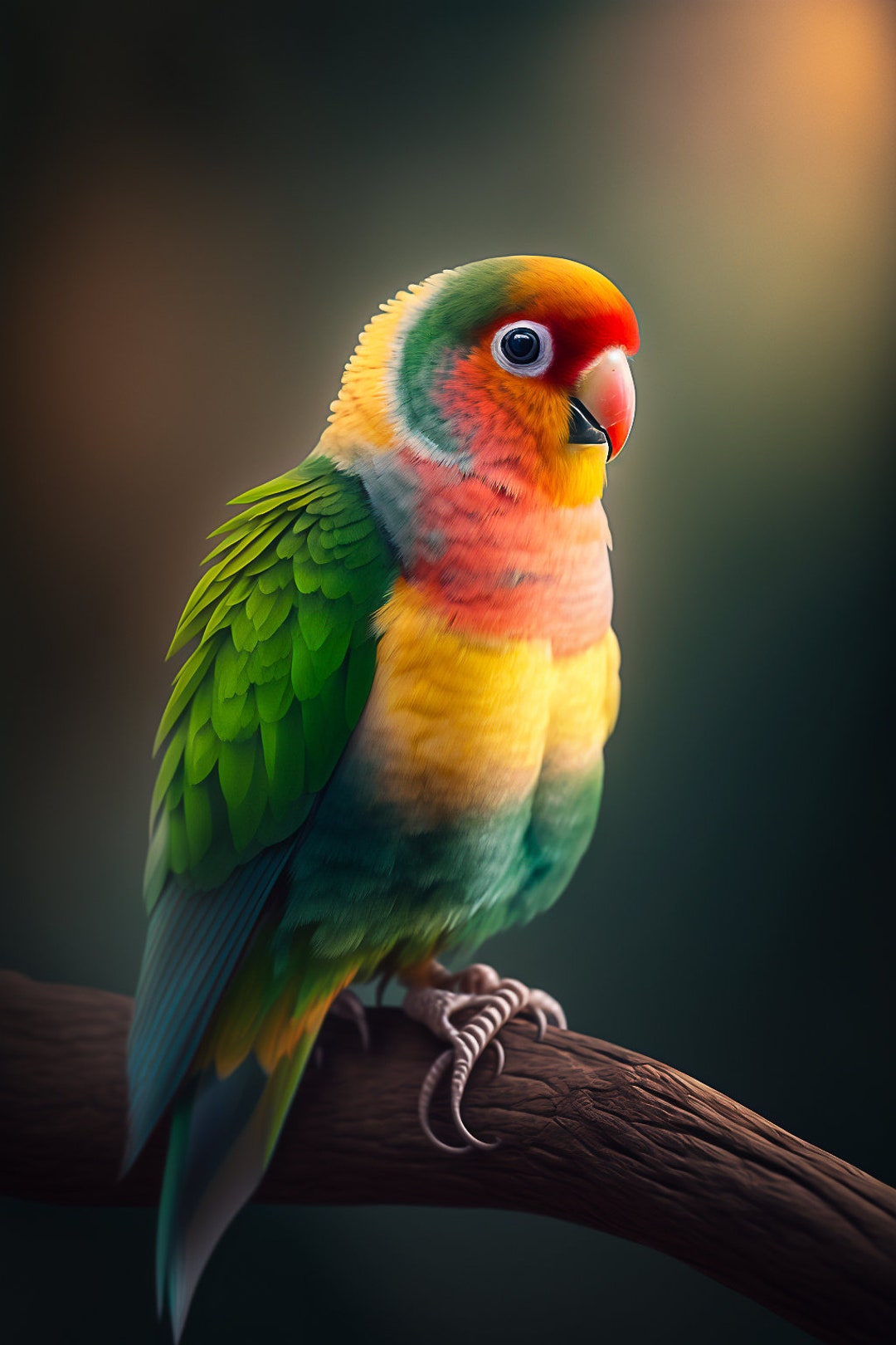 Lovebird Digital Art Package of 5 Etsy