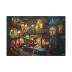 Carpet Market Canvas Gallery Wraps
