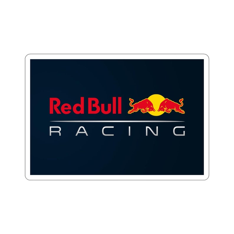 Redbull Racing Sticker, Formula One Sticker, Laptop Sticker, Water