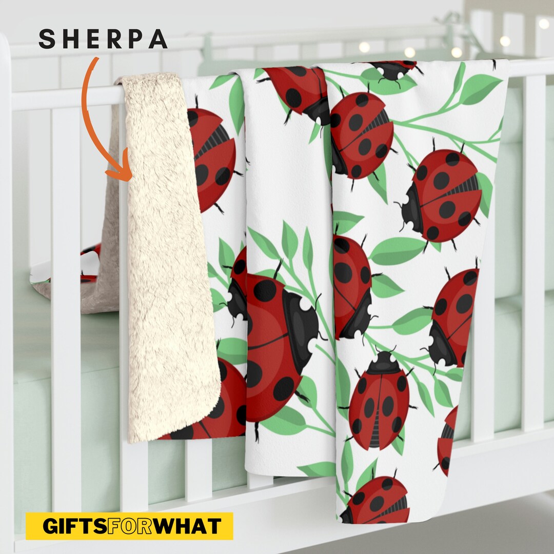 Ladybug Blanket Ladybug Throw Blanket Ladybug Fleece Etsy