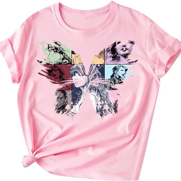 Girls Swiftie T-Shirt - Butterfly Design Tee Sizes 4-18