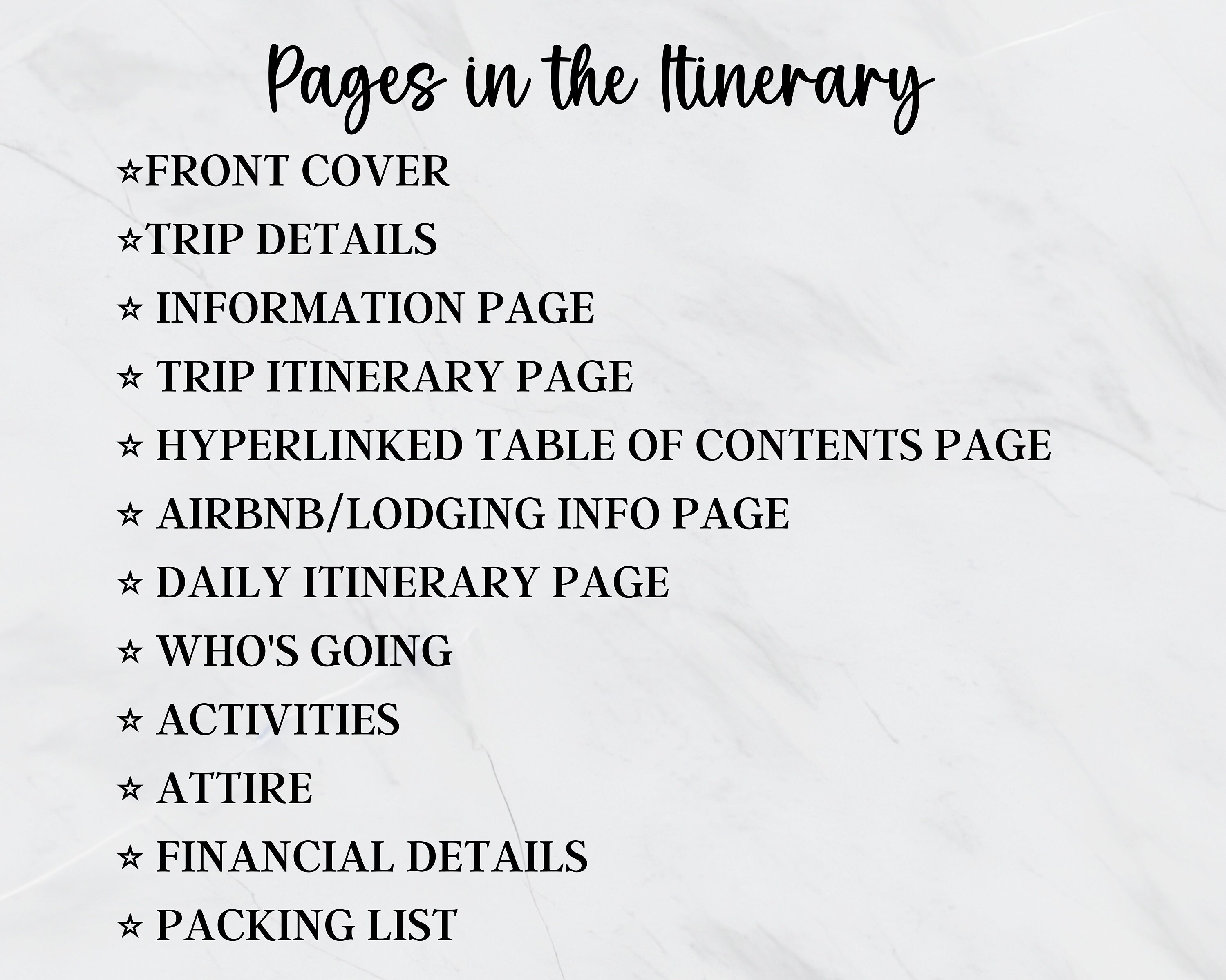 OH SIP It's a Girls Trip Itinerary Hyperlinked Digital Invite Template