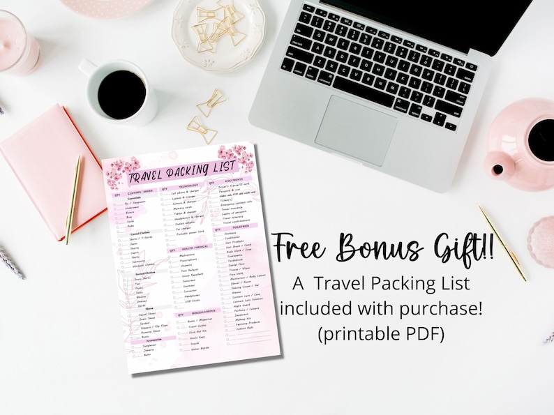 OH SIP It's a Girls Trip Itinerary Hyperlinked Digital Invite Template