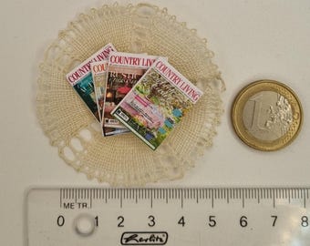 Country Living magazines for the dollhouse