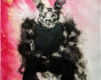 Krampus Art Print – Gothic Holiday Monster Illustration (8x10)