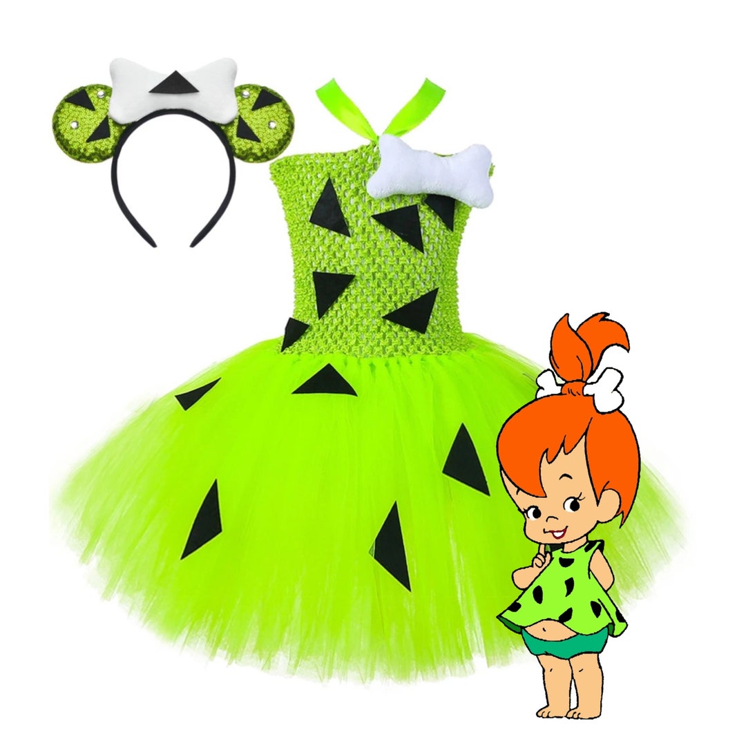 Flintstones Pebbles Halloween Costumes for Girls Kids Etsy