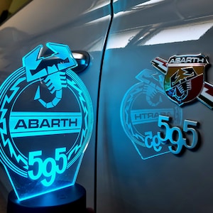 Abarth 595 led night lamp