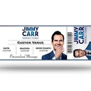 Ingressos falsos personalizados Jimmy Carr