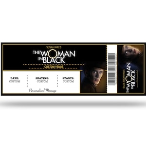 Die Frau in Schwarz Personalisiertes Musical und Spielticket (Fake)