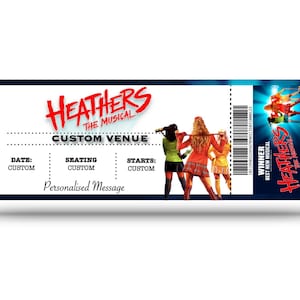 Heathers the Musical Personalisierte Musical- und Spielkarten (Fake)