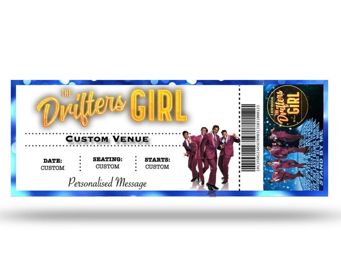 The Drifters Girl Personalised Musical and Play Tickets (fake)