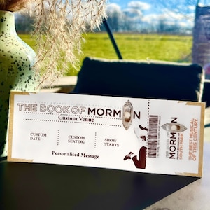 Personalisierte Musik- und Spielkarten aus dem Buch Mormon (Fake)