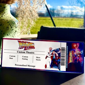 Zurück in die Zukunft Personalisierte Musical und Play Tickets (Fake)