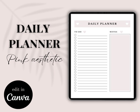 Cute Girl Planner Templates - For A Day, A Week, A To-do List And A Place