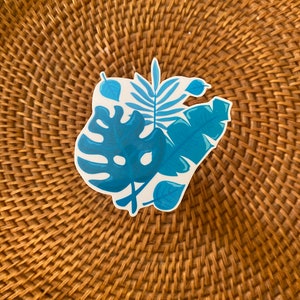 Blue Plants Sticker