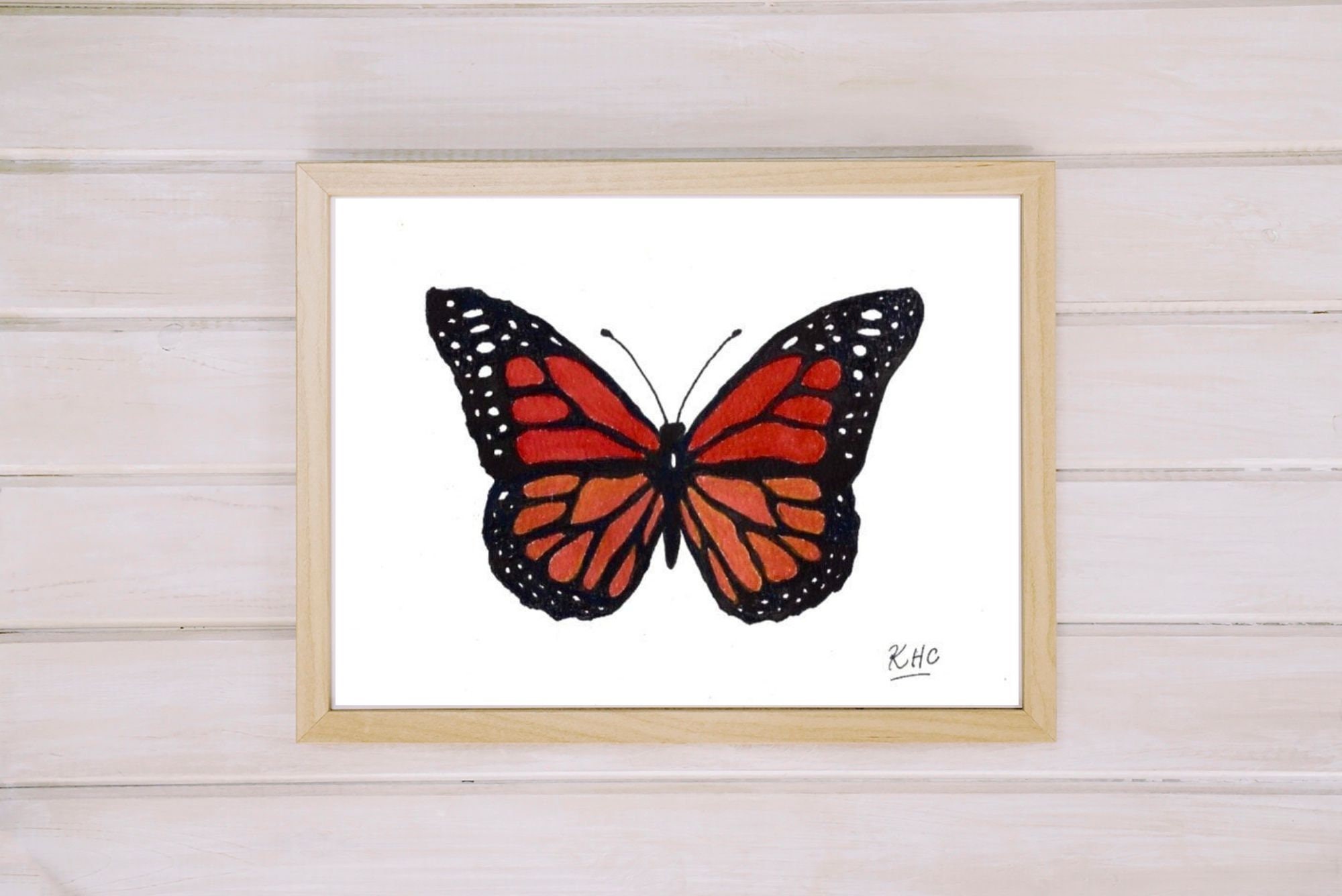 Monarch Butterfly Art Print - Etsy