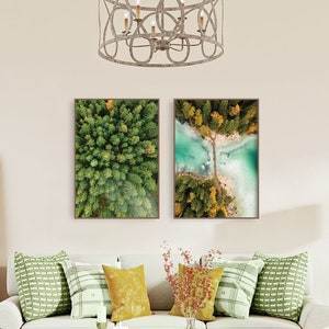 Nationalpark Poster Set 2 Drucke | Natur Wandkunst für Wohnzimmer, Seehaus oder Wohnheim Dekor | 50x70 oder 30x40 Poster