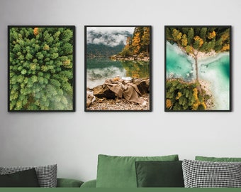 Eibsee Lake Landscape Print Set: German Nature Photography
