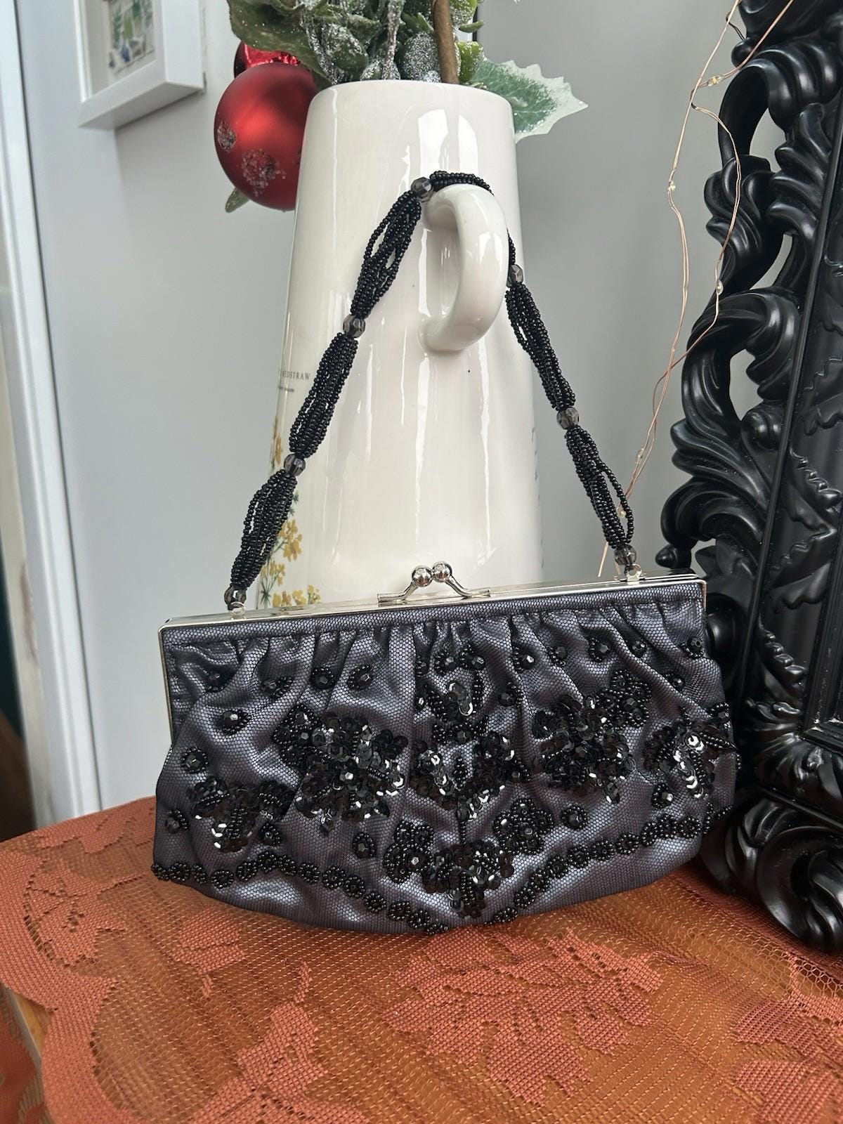 Black Tulle Evening Bag - Etsy display picture 1