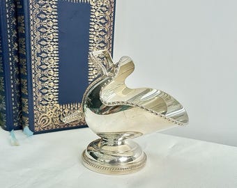 Vintage Silver Plated Sugar Scuttle Scoop Ornate Tableware Cottagecore Decor