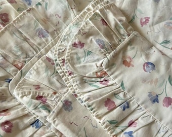 St Michael King Size Floral Duvet Cover Set Frilled Reversible 90s Cottagecore