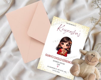 Gunyo Cholo | Gufa Bel Bibaha Invitation| Digital Invitation Card