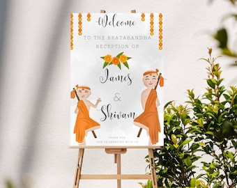 Bratabandha Sign | Nepali Event Sign  | Digital Printable Poster