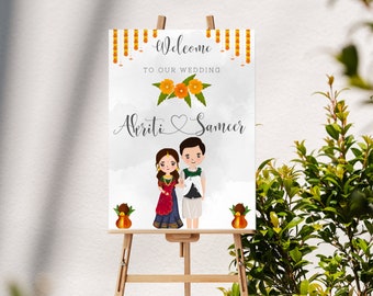 Tamang  Wedding Sign |Gurung, Rai, Magar Nepali Hindu,  South Asian | Wedding Poster Sign