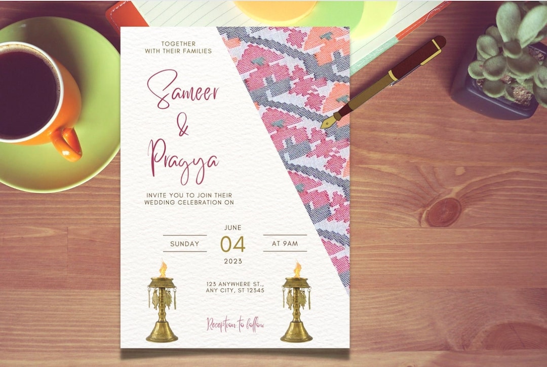 Nepali Wedding Invitation Card - Etsy