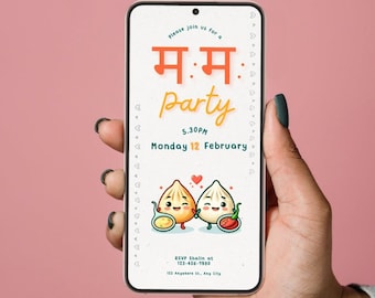 Momo Dumpling Party | Nepali Party Invite | Customize Digital Invite