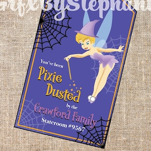 DCL Halloween on the High Seas - Tinkerbell Pixie Dust - Fish Extender Tag -Personalized Digital Download Printable