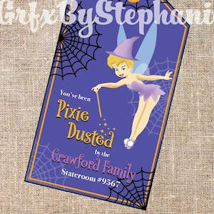 DCL Halloween on the High Seas - Tinkerbell Pixie Dust - Fish Extender Tag -Personalized Digital Download Printable