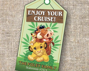 DCL Lion King Cruise Fish Extender Gift Tag - Fish Extender Printable- Digital Download
