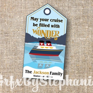 DCL Alaskan Cruise Fischverlängerung Geschenkanhänger - The Wonder Fish Verlängerung - Alaskan Gebirge - Digital druckbare Download
