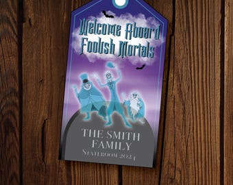 DCL Haunted Mansion Cruise Fish Extender Gift Tag - Halloween Pixie Dust Printable- Digital Download