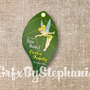 DCL Cruise Pixie Dust Tag - Tinkerbell Fish Extender Tag - Digital Printable Download