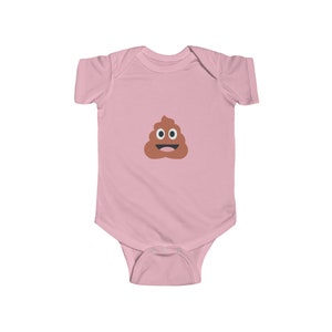 Cute Infant Poop Emoji Onesie Bodysuit