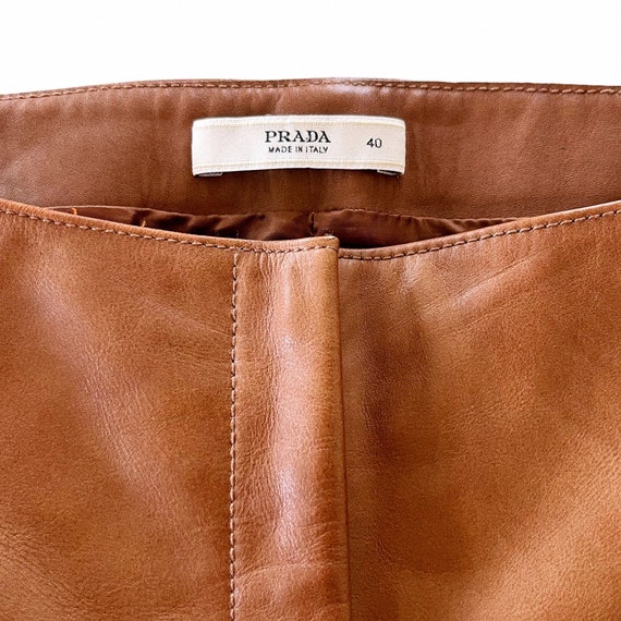 2000s PRADA VINTAGE leather slacks | brandfire.ba