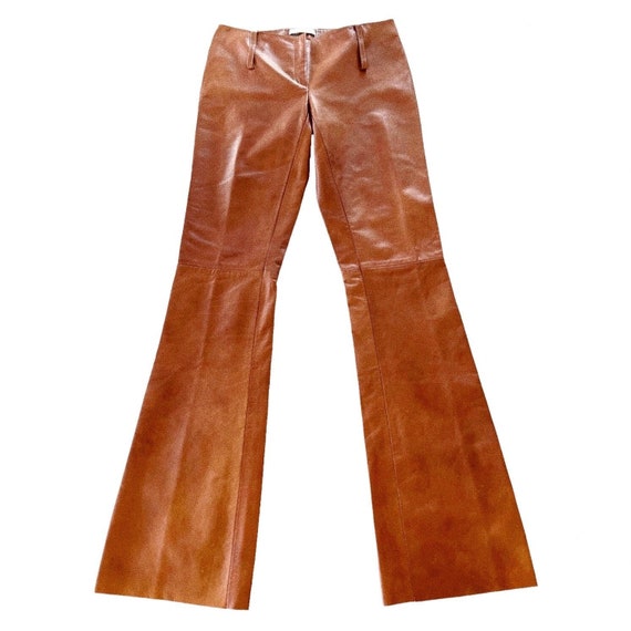 2000s PRADA VINTAGE leather slacks | brandfire.ba