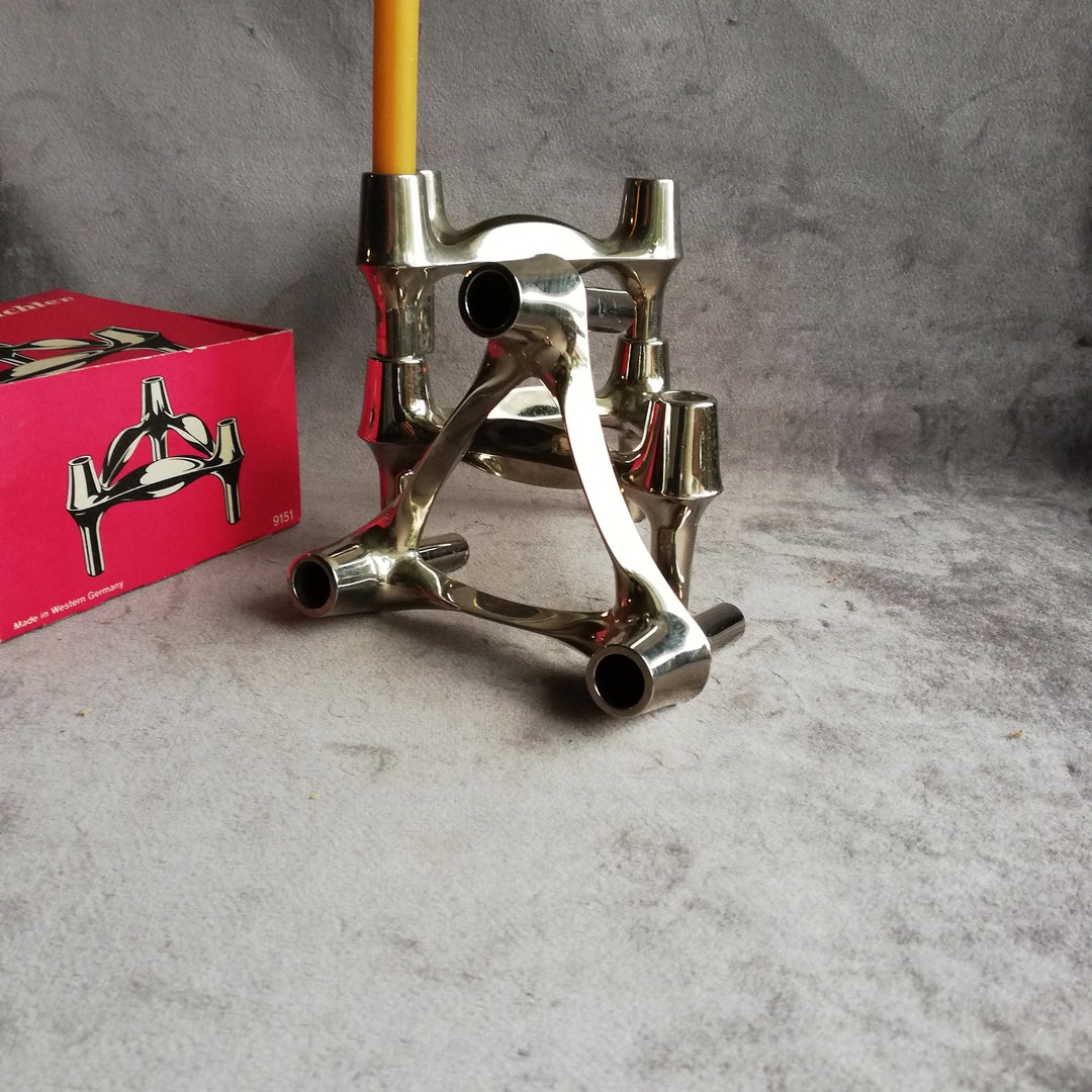 Set of Vintage Candlesticks Nagel Quist BMF Mid Century Etsy