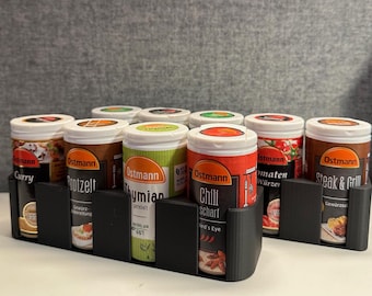Spice rack for Ostmann spices – decoration – suitable for off-road use in kitchens, campers, motorhomes, caravans, boats and houseboats