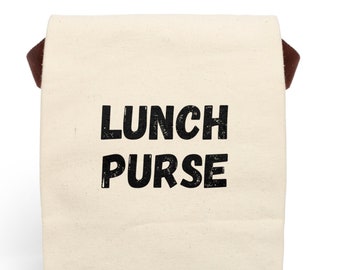 Canvas Lunch Bag With Strap, Lunch Purse This funny lunch bag is a great coworker gift