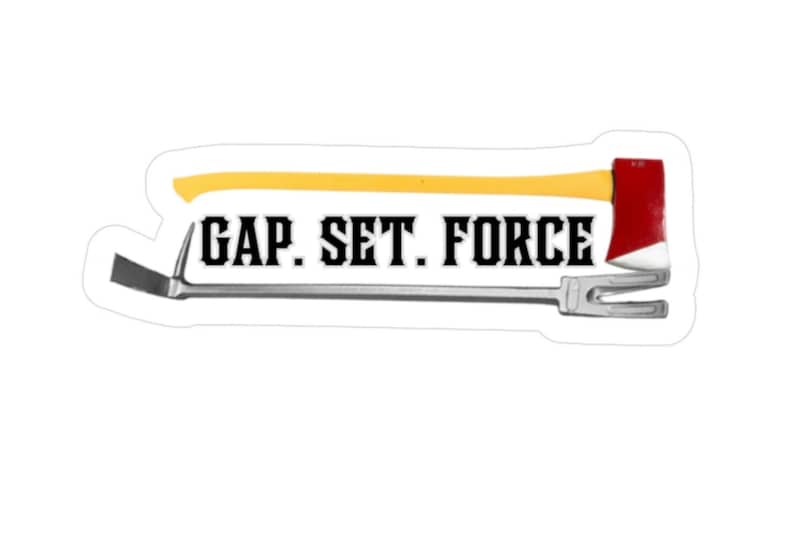 Gapped Sticker Firefighter Sticker, Gap, Set, Force, Firefighter Decal, Helmet Sticker ...