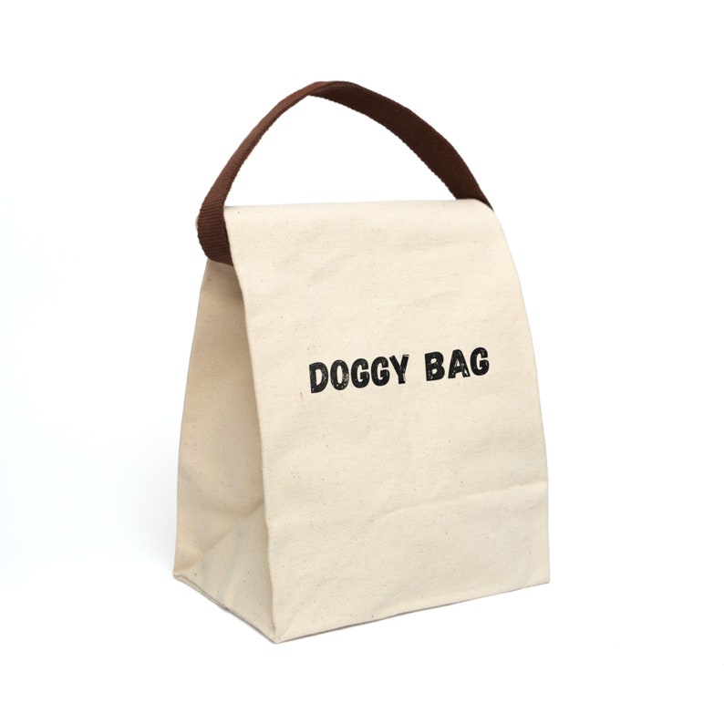 Canvas Lunch Bag With Strap, Doggy Bag, This funny lunch bag is a great coworker gift