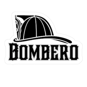Firefighter Sticker, Bombero, fire department, Fire Chief gift, firefighter Gift, UV and water resistant.
