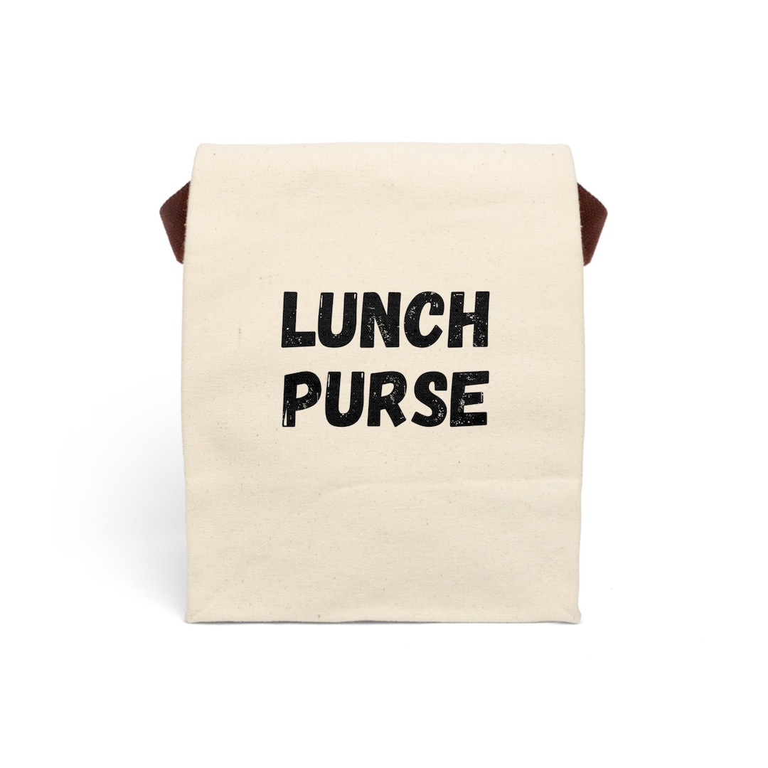 Canvas Lunch Bag With Strap, Lunch Purse This Funny Lunch Bag is a