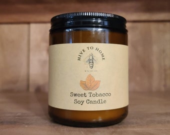 Sweet Tobacco  Soy Candle 8oz.