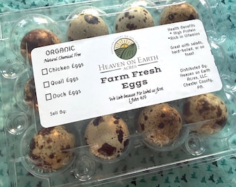 Locally Raised Farm Fresh Quail Eggs, Sustainable,  Locally Grown In Pennsylvania