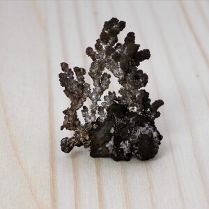 Native silver dendrites on matrix, Silver crystal, Natural silver mineral specimen, Mineral, Collectible, White Pine Mine