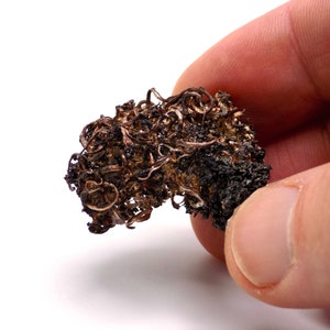Native silver wires on Acanthite, Natural silver specimen, Silver mineral specimen, Guanajuato, Mexico